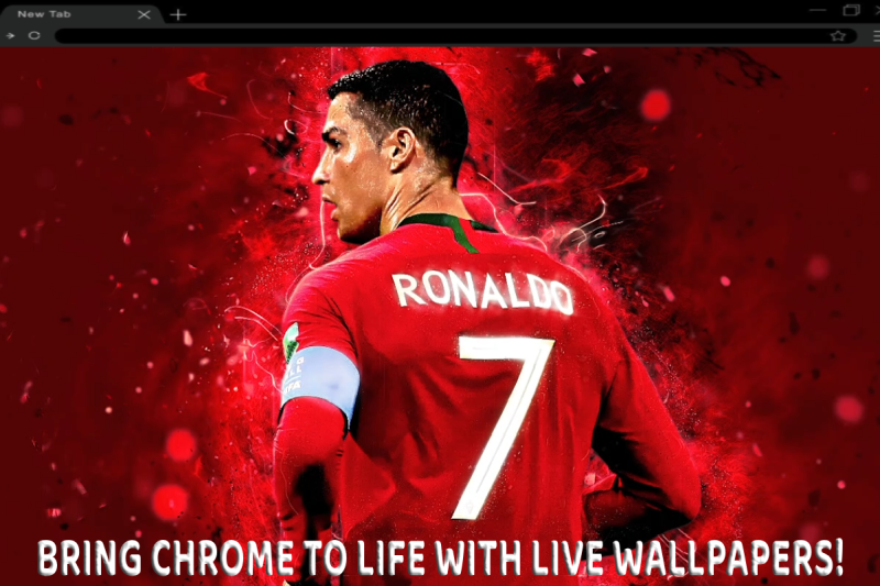 Cristiano Ronaldo CR7 Iconic Gaze with Red Backdrop Live Wallpaper